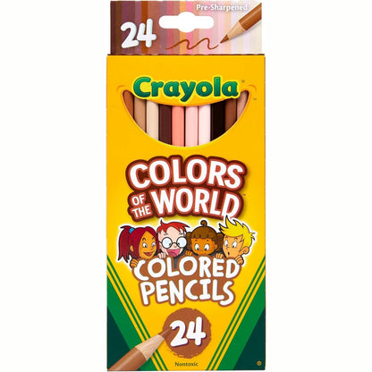 267380 - CRAYOLA Ngjyrat e Botës - Lapsa druri në 24 ngjyra, Shumëngjyrësh, 24 copë