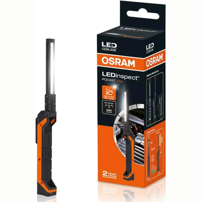 197187 - OSRAM LEDIL408 LEDinspect POCKET200, Dritë Inspektimi LED e Rikarikueshme, 6500K, Magnetike, Fleksibile