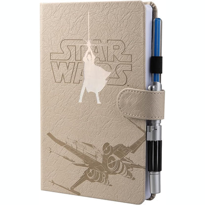 268866 - FLETORE SKYWALKER E STAR WARS: Fletore me pika A5, 192 faqe, kapak të fortë, për ditar personal ose shënime.