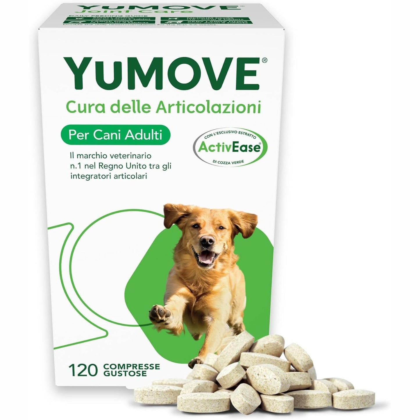 213608 - YUMOVE Shtesë Ushqimore Joint Care për të Rritur për Qen, 120 Tableta