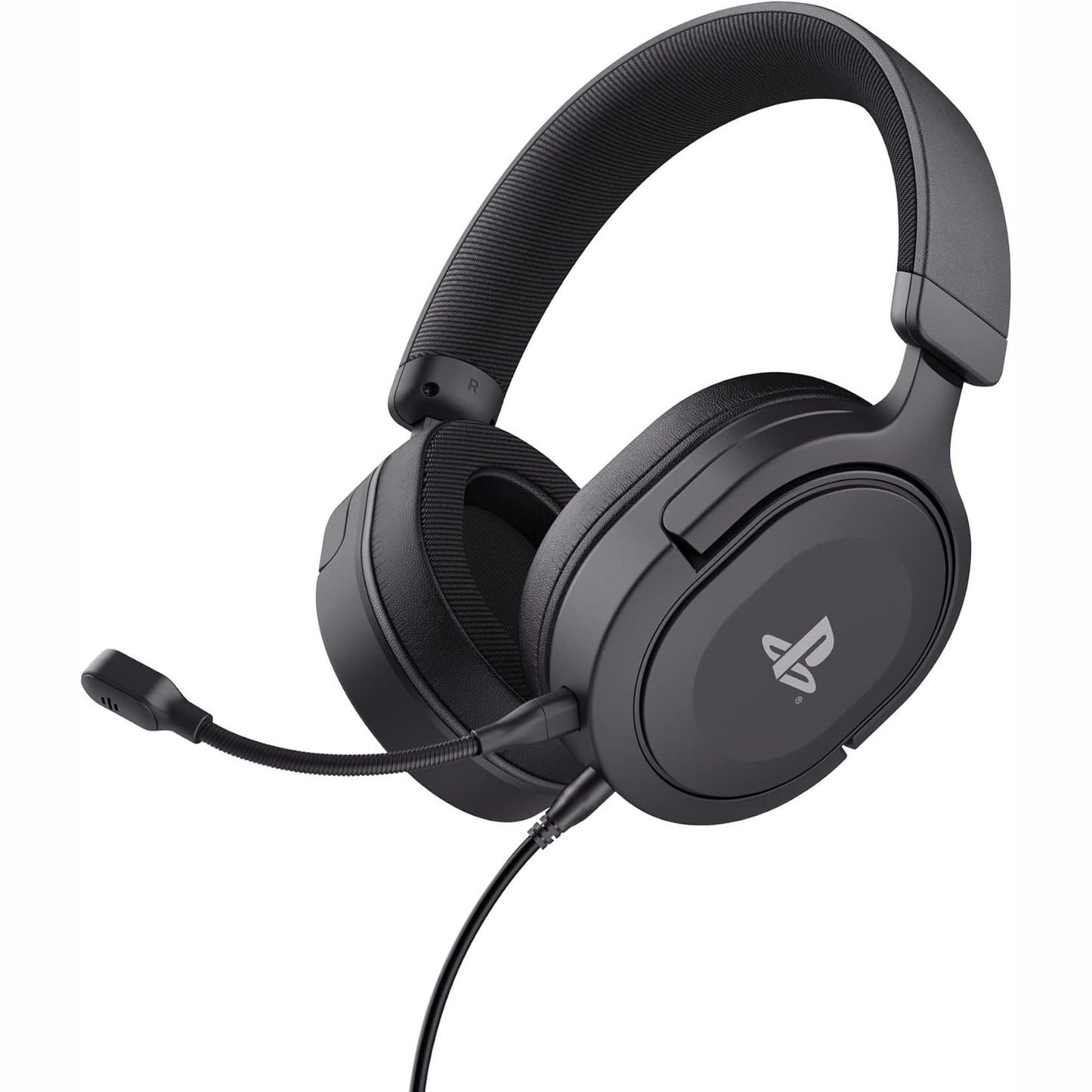 273234 - TRUST Gaming Kufje GXT 498 Forta Durable PS5, të licencuara për PlayStation 5, Kufje për lojëra PS4, kabllo 1.2 m, mikrofon të shkëputshëm, të zeza