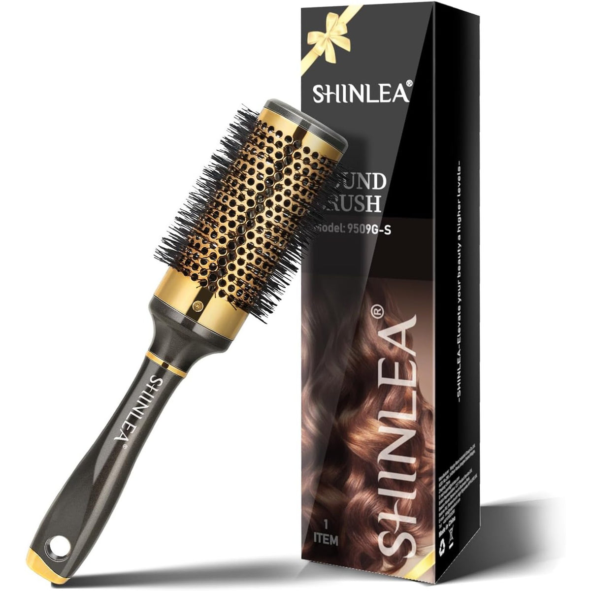 301197 - Shinlea - Furçë për Çlirimin e Flokëve - Furçë për Flokë Kaçurrela - 43 mm - Çlirim, Stilim dhe Tharje - Shton Vëllim dhe Shkëlqim