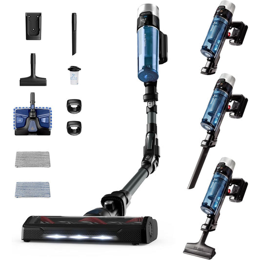 277331 - ROWENTA Fshesë me korrent dhe mop pa tel X-Force Flex 9.60 Aqua, pastron me korrent dhe mop njëkohësisht, 100AW e fuqishme, ultra e lehtë, kohëzgjatje 45 minutash RH20C2WO
