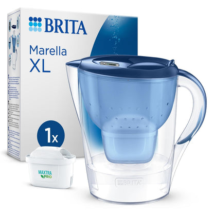 246986 - Enë filtri uji blu BRITA Marella XL (3.5l) me 1x fishek MAXTRA PRO Pure Performance, Smart Light LED