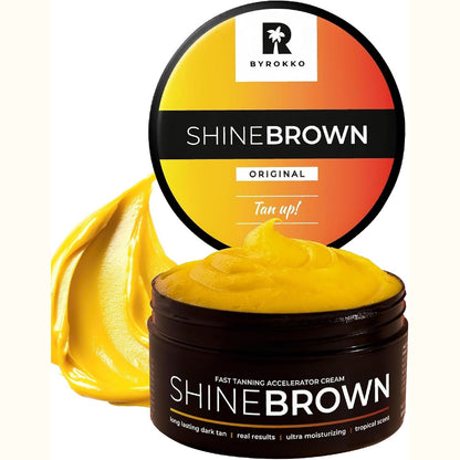 303415 - BYROKKO Krem kundër diellit Shine Brown për nxirje, 210 ml
