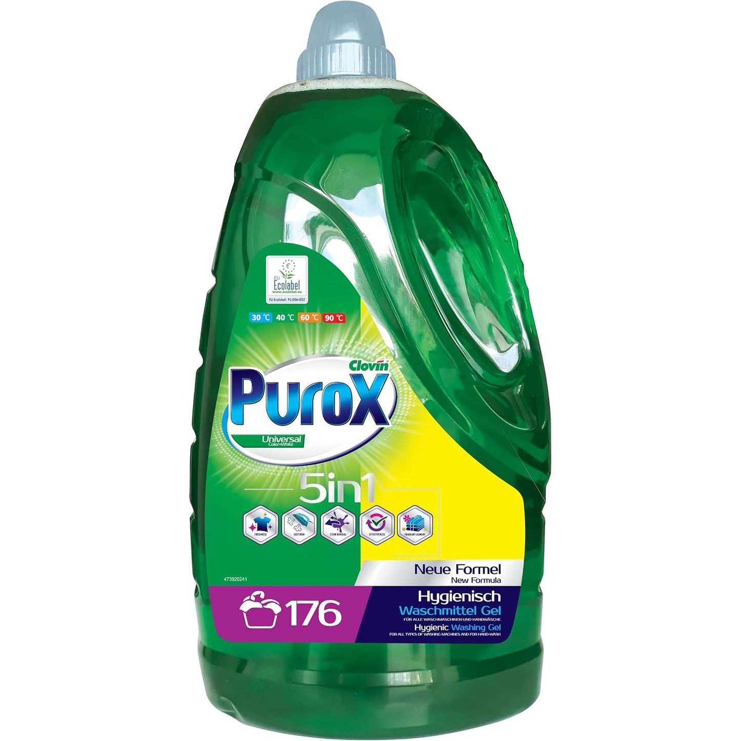 321477 - PUROX Detergjent Xhel Universal për Larje - 5.3L, 176 Lan të Gjitha Pëlhurat