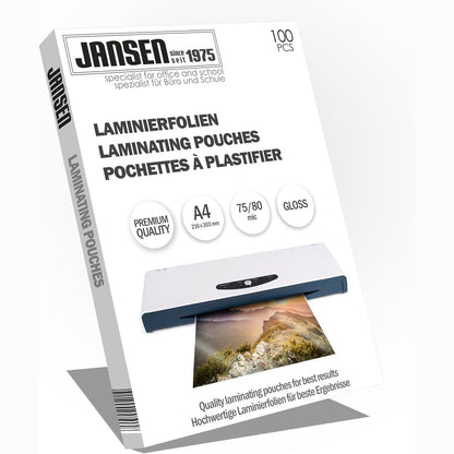 267387 - Jansen Qese laminimi A4, 75/80 mikron, Paketim me 100 copë
