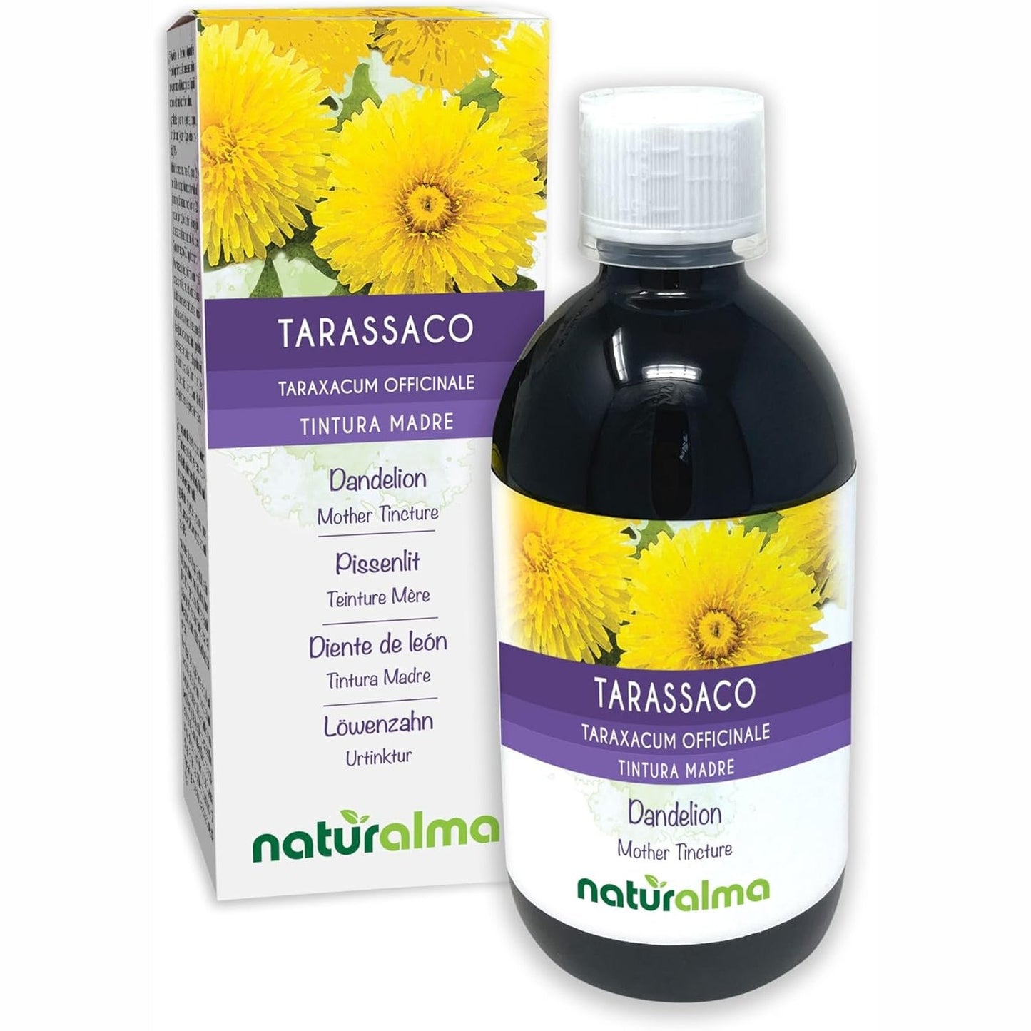 315909 - NATURALMA Tinkturë nënë luleradhiqeje (Taraxacum officinale), pa alkool, 500 ml, shtesë ushqimore, vegane