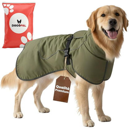 197043 - DOGOPAL Xhaketë e Papërshkueshme nga Uji për Qen, Modeli Reflektues Kundër Erës me Rreshtim Të Ngrohtë, Xhaketë Frymëmarrshme për Dimrin e Ftohtë, e Përshtatshme për Qen të Vegjël, të Mesëm dhe të Madh (Madhësia 50)