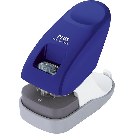 54903 - PLUS JAPONI - Kapëse Desktopi Pa Kapse, Deri në 10 Fletë Letra, Blu