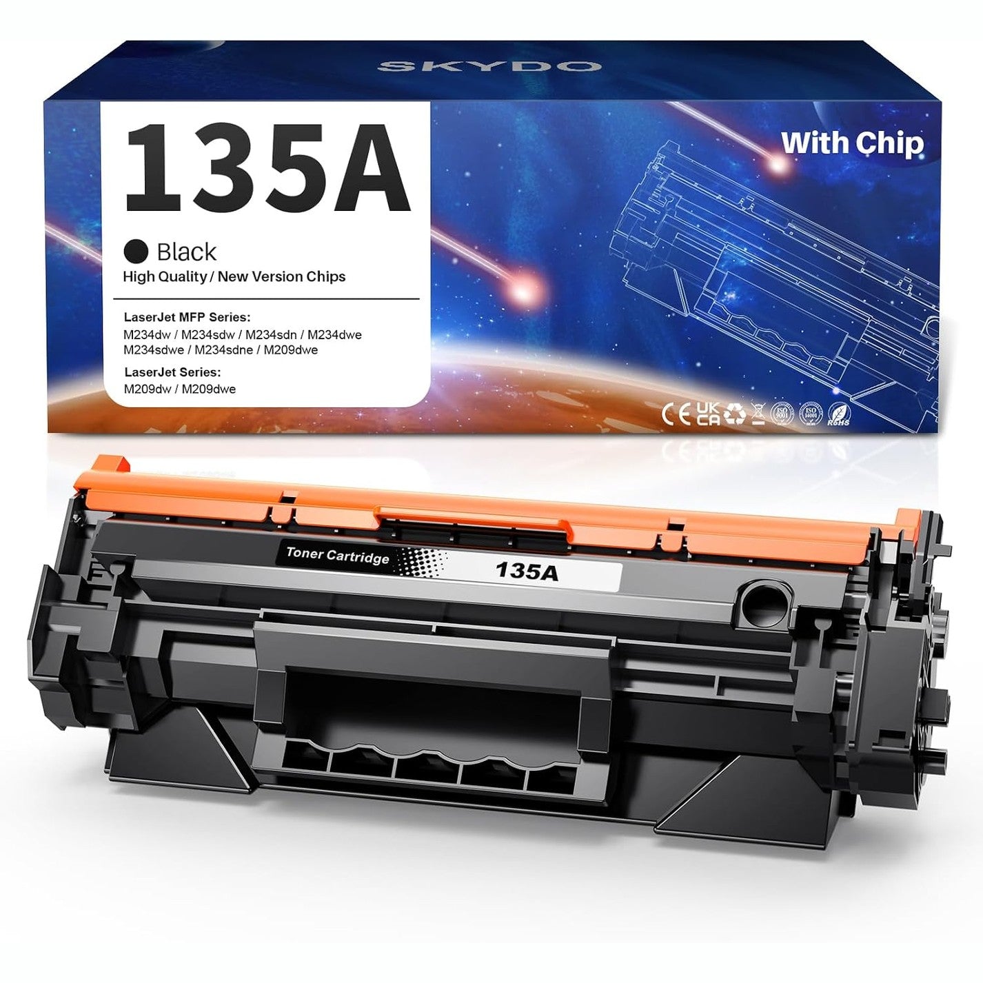 268625 - HP Toner zëvendësues W1350A për HP 135A W1350A W1350X për HP LaserJet M209dw MFP M234dw M234sdw M234sdn M209 M234 (1X 135A i Zi, me Çip)