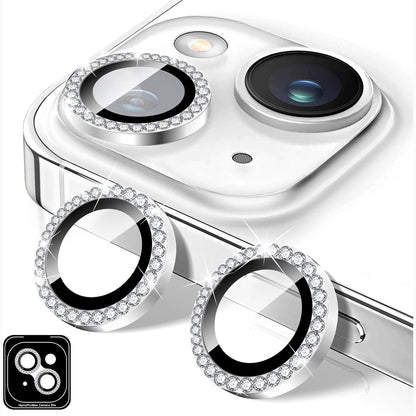 320624 - KUCHEED Mbrojtës i lenteve të kamerës për iPhone 12/12 Mini, Qelq i temperuar 9H, Fletë unazore metalike