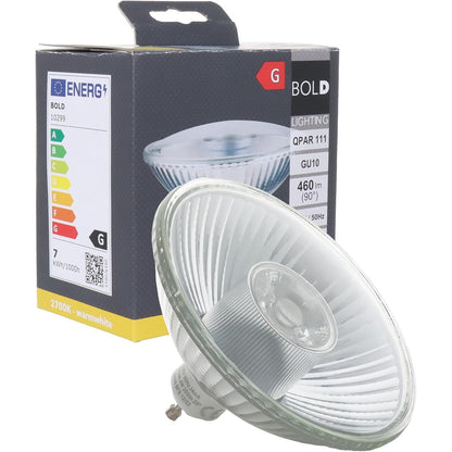 232739 - BOLD LIGHTING Llambë reflektuese LED GU10 QPAR 111 (ES 111) 460 lumen | 6.5 W ekuivalente me 40 W | 2700k e bardhë e ngrohtë | jetëgjatësi 15,000 orë | alumin