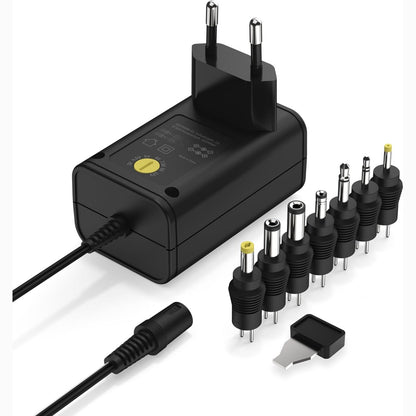 269286 - ANSMANN Furnizim universal me energji 3-12V maks. 300mA maks. 3.6W, Furnizim me energji me ndërrim DC, karikues me 7 priza adaptuese për pajisje elektronike shtëpiake