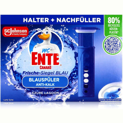 298902 - DUCK FRESH SEAL - Set fillestar (1 mbushje), Pastrues tualeti pa shportë, Azure Lagoon, 36 ml