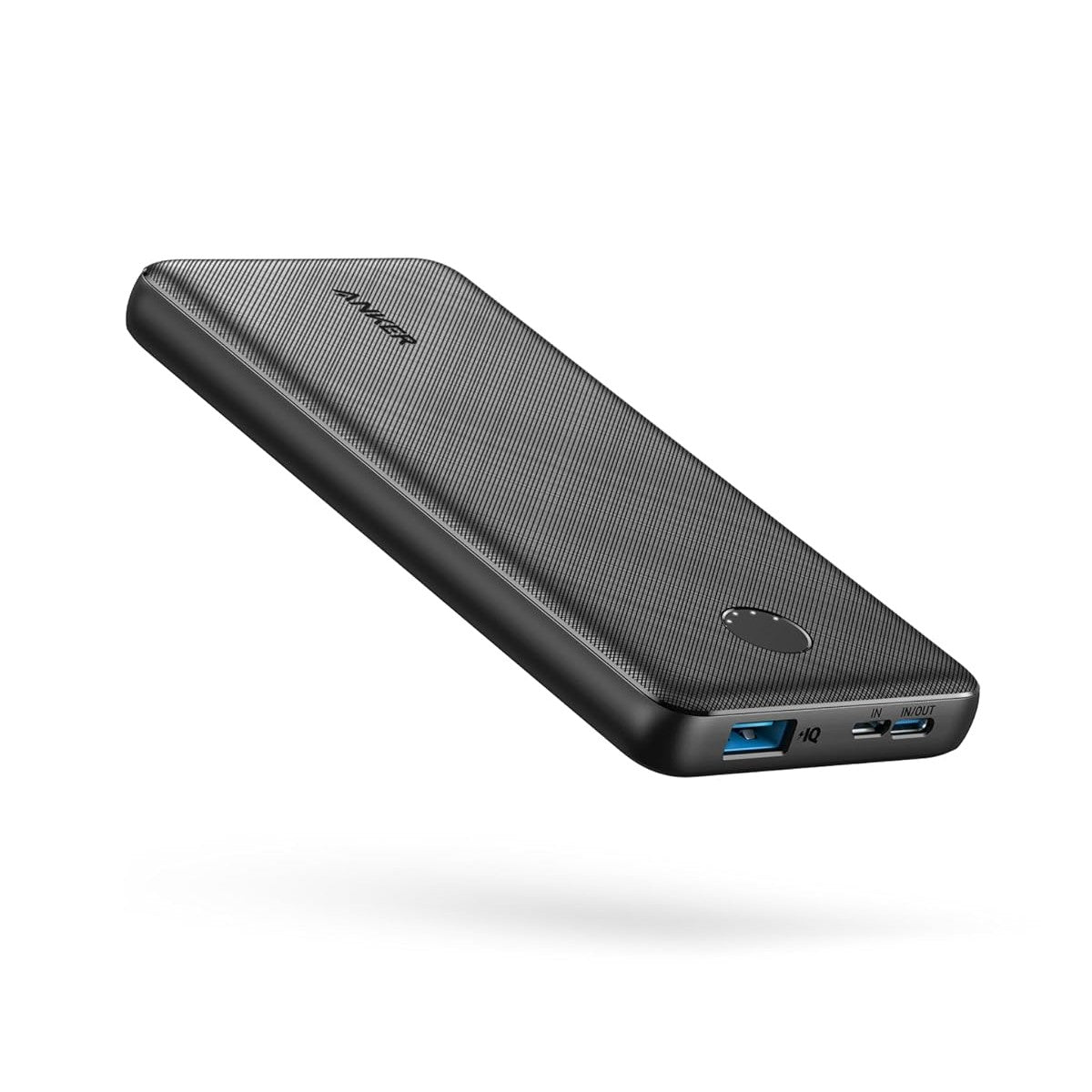 268876 - ANKER Powerbank PowerCore 10K, kapacitet 10,000 mAh, teknologji karikimi PowerIQ, USB-C, për iPhone, iPad, Samsung Galaxy, Pixel