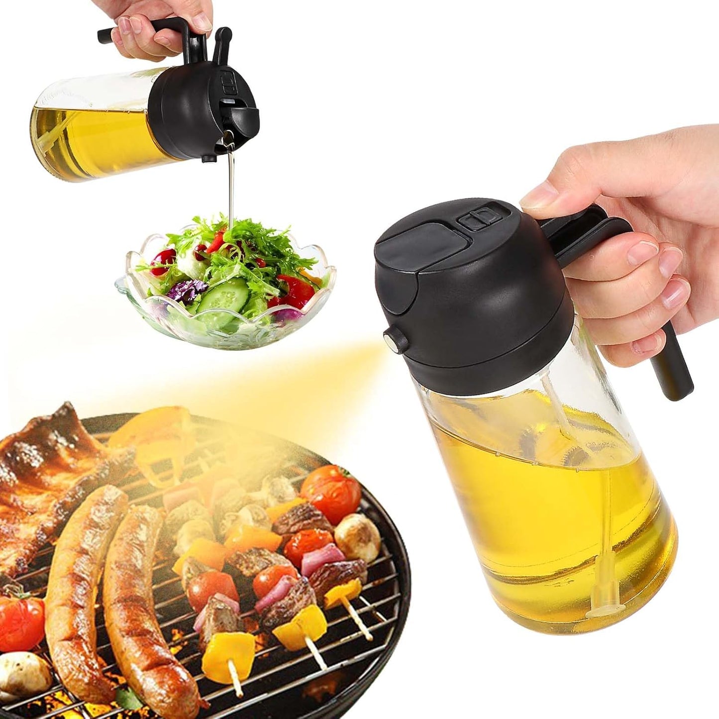 216258 - BLENDURA Spërkatës vaji 2 në 1 470ml për vaj gatimi, Spërkatës vaji për kuzhinë, gatim, skarë