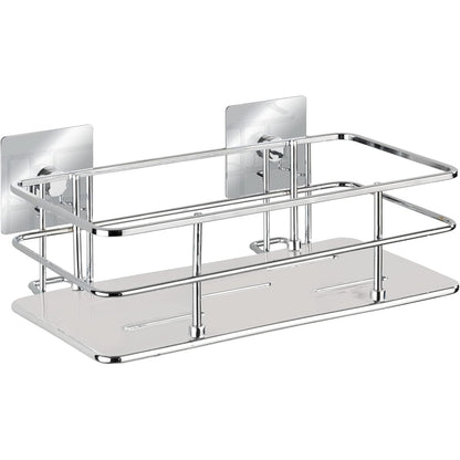214158 - WENKO Raft Muri prej Çeliku Inoks 24 x 10 x 14.5 cm, rezistent ndaj ndryshkut