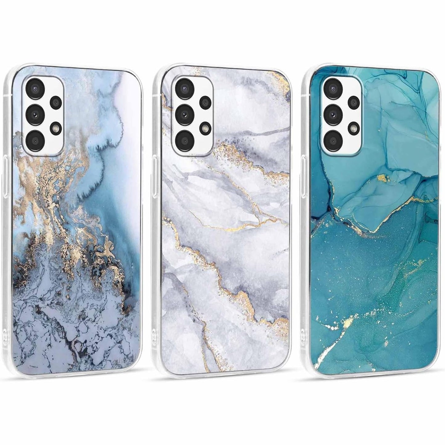 267100 - XYLOTA Mbrojtëse me 3 copë për Samsung Galaxy A54 5G 6.4", TPU prej silikoni të butë, ultra e hollë, rezistente ndaj goditjeve dhe gërvishtjeve