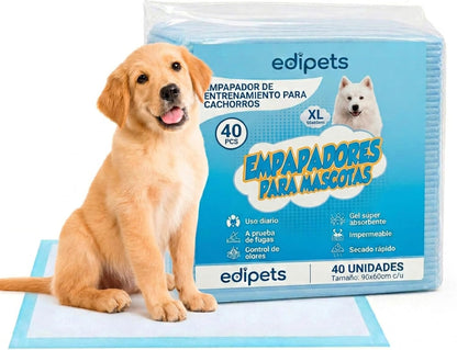 256104 - EDIPETS JASTËK STËRVITJE PËR QEN, JASTËK STËRVITJE NJËPËRDORIMSH, 60x90CM, PAKO ME 40 COPË