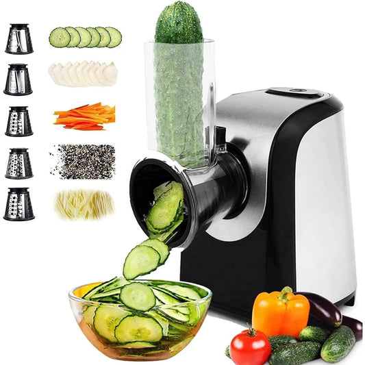 204151 - PRERËSE ELEKTRIKE PERIMESH TEFAL, 5 në 1, Rende Shumëfunksionale 150W, Tambur Çelik Inoks, Përshtatshme për Karrota, Patate, Djathë, Fruta dhe Sallatë