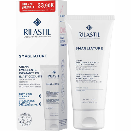 311525 - RILASTIL - Krem për Shenjat e Strijeve, 200 ml, Trajtim Kundër Shenjave të Strijeve