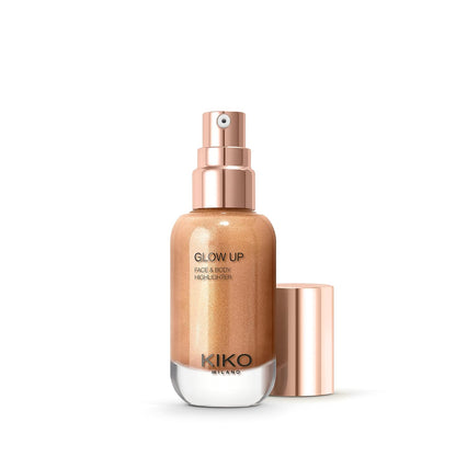 300948 - KIKO Milano Glow Up Fytyrë dhe Trup 02 - Illumite Transfer-Free Lëng Iluminues me Ngjyrë Metalike