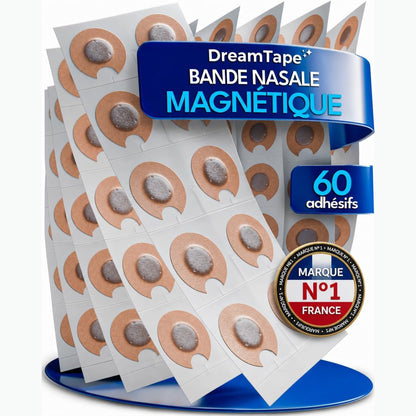318500 - DREAMTAPE® Premium Shirita Magnetikë për Hundë 60 Shirita Magnetikë për Hundë për Gërhitje Kapëse Hunde për Frymëmarrje më të Mirë 30 Aplikime