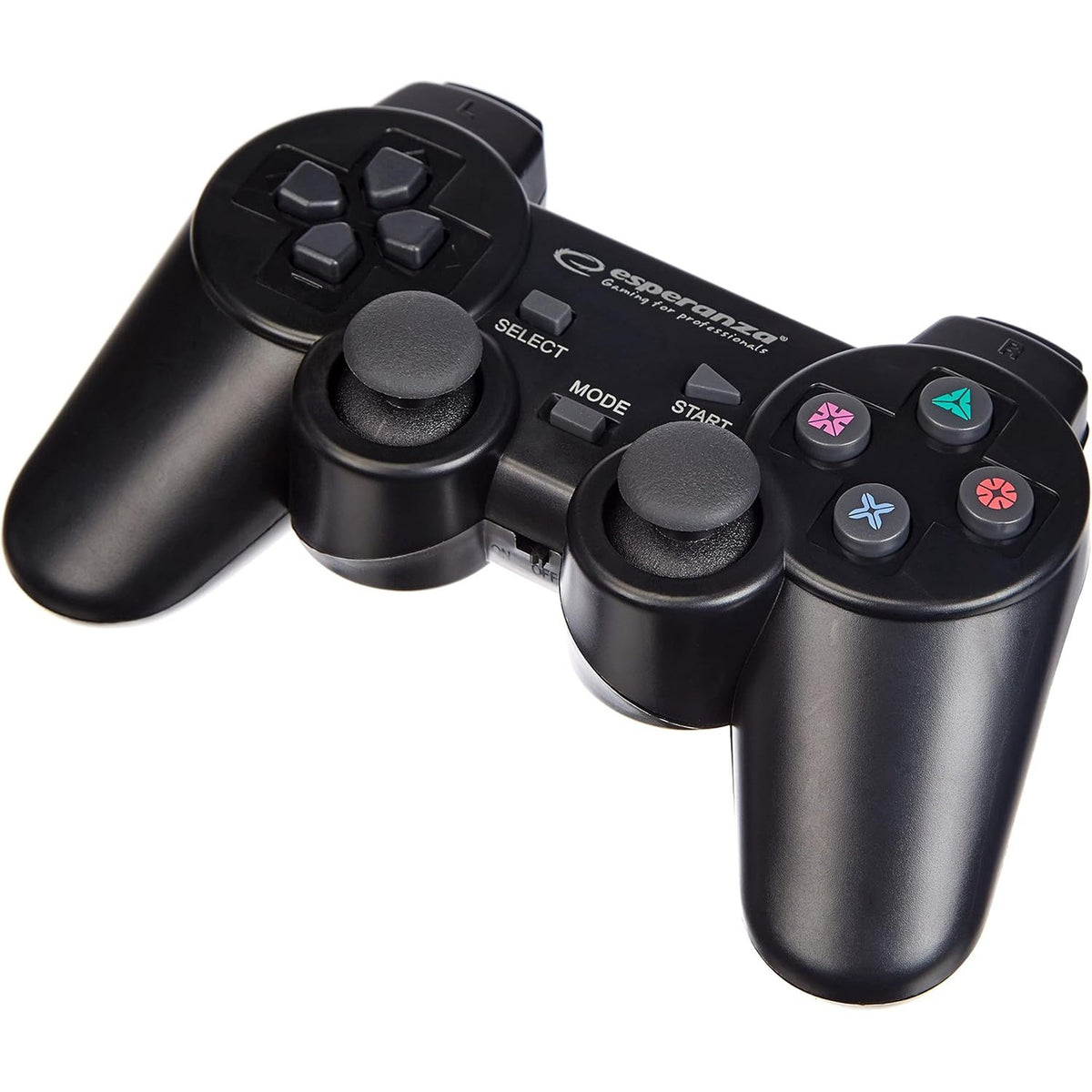 300053 - Esperanza EGG108K Gamepad pa tel 2.4GHz për PS3/PC, USB, Gladiator i zi