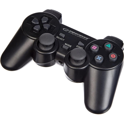 300053 - Esperanza EGG108K Gamepad pa tel 2.4GHz për PS3/PC, USB, Gladiator i zi