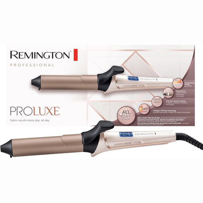 289684 - REMINGTON Hekur kaçurrelash PROluxe Digital [32 mm], Teknologjia OPTIheat, Veshje Qeramike Grip-Tech, deri në 210°, CI9132