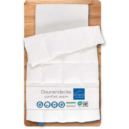 191064 - BÖHMERWALD Jorgan LINEA Comfort, 155x220cm, Material: 90% Push dhe 10% Pupla, I përshtatshëm për Alergjikët, Mund të lahet në 60°C, i Prodhuar në Gjermani