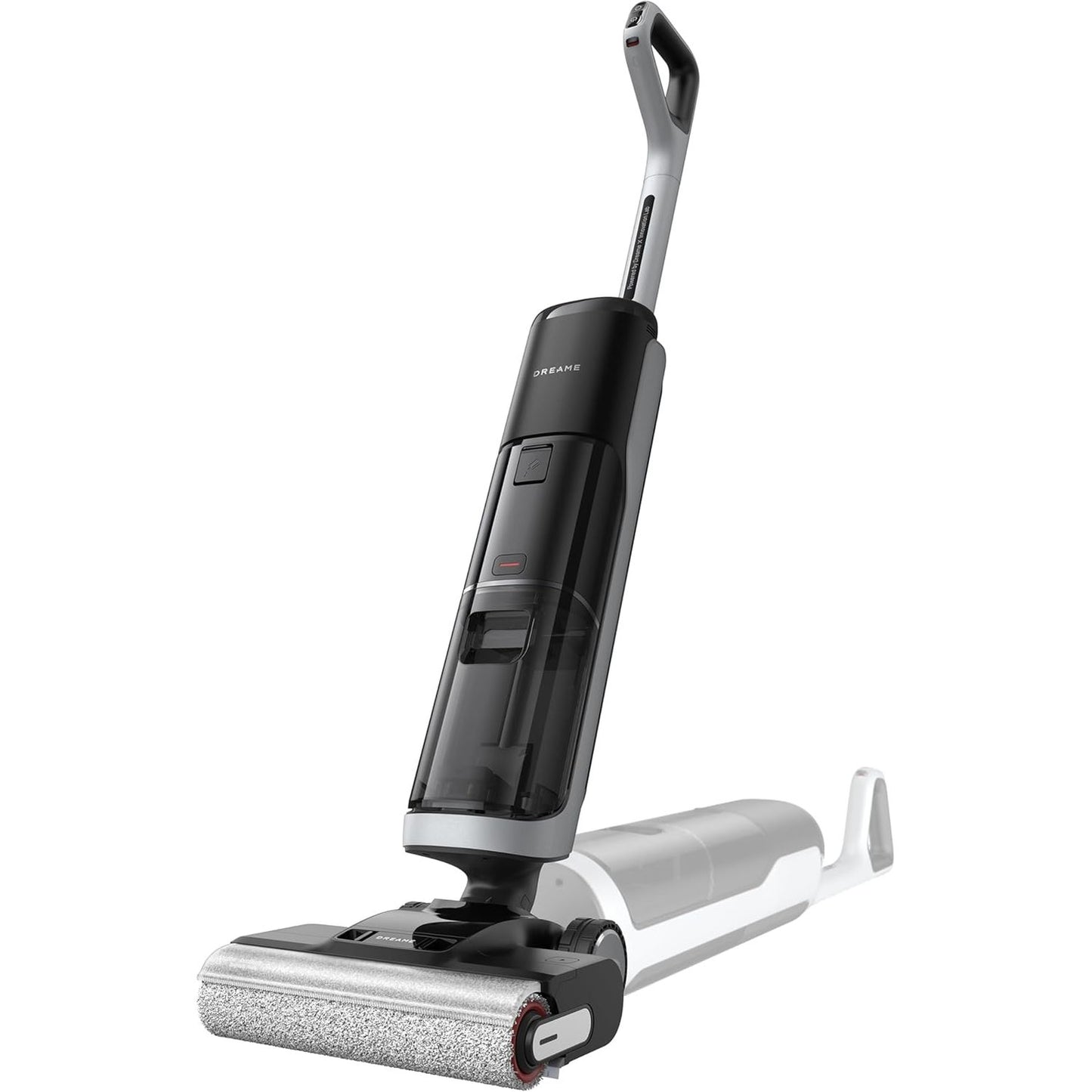 292014 - DREAME H14 Pro, Fshesë me korrent për tharje dhe lagështi, Dizajn i sheshtë 180°, Pastrim me furçë 60°, Tharje 5-minutëshe, Shpërndarje automatike e tretësirës, Kontroll me aplikacion, Thithje 18,000 Pa