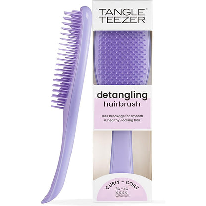318129 - TANGLE TEEZER - Furçë Ultimate Detangler për kaçurrela natyrale, Për kaçurrela të përcaktuara dhe të ashpra Afro 3C-4C, Furçë Detangler me dy qime, Purple Passion