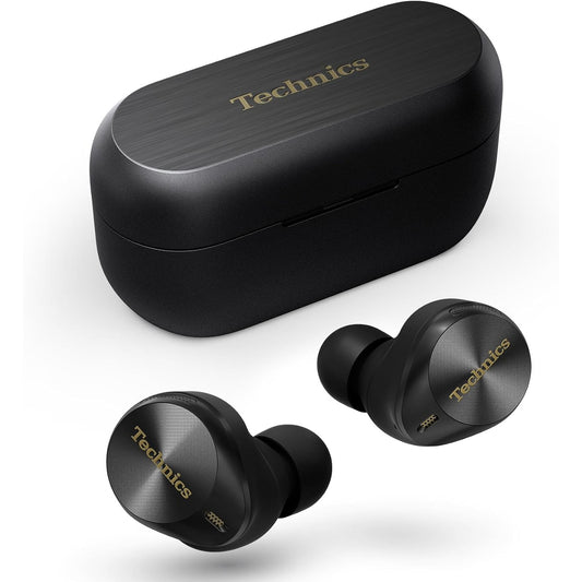 111253 - TECHNICS Kufje Pa Tel EAH-AZ80E-K, me Anulim Zhurmash, Llidhje Bluetooth 3-Pajisjesh, Kufje të Brendshme në Vesh, Karikim Pa Tel, Ngjyrë e Zezë