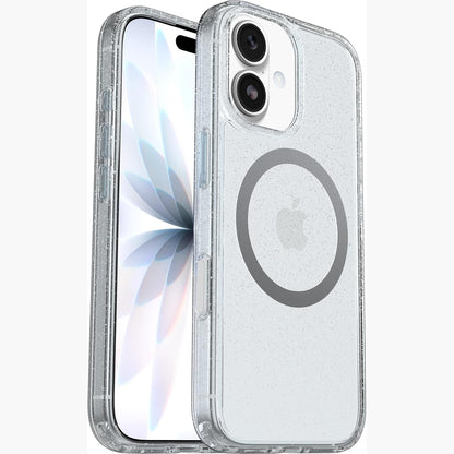 295934 - OTTERBOX SYMMETRY SERIES MAGSAFE mbulesë transparente për iPhone 17, rezistente ndaj goditjeve, testuar sipas standardit ushtarak, Stardust