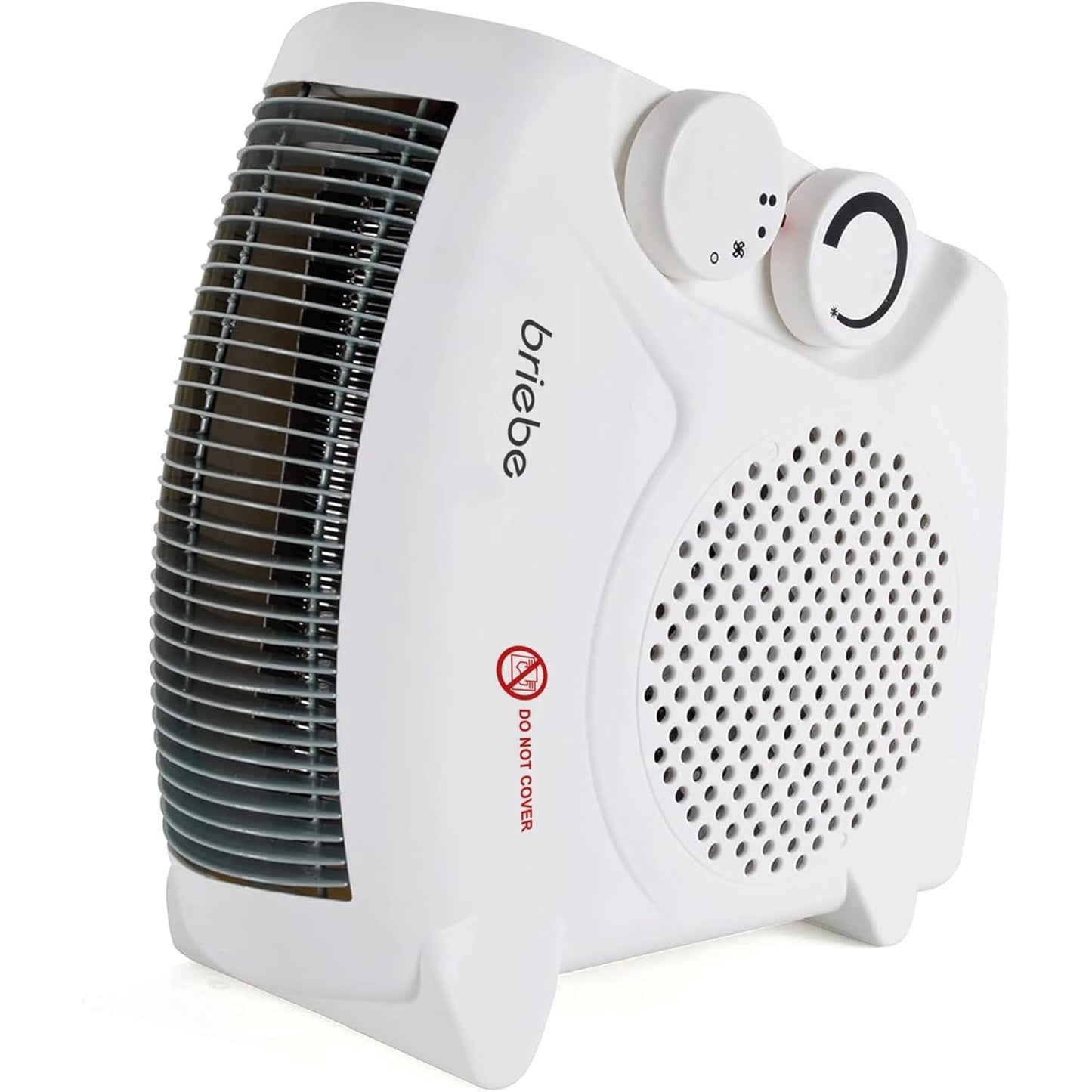 222746 - Ngrohës elektrik portativ me ventilator briebe, 2000W, 2 nivele fuqie, Ajër i nxehtë/i ftohtë, Termostat, për hapësira deri në 20m², i bardhë
