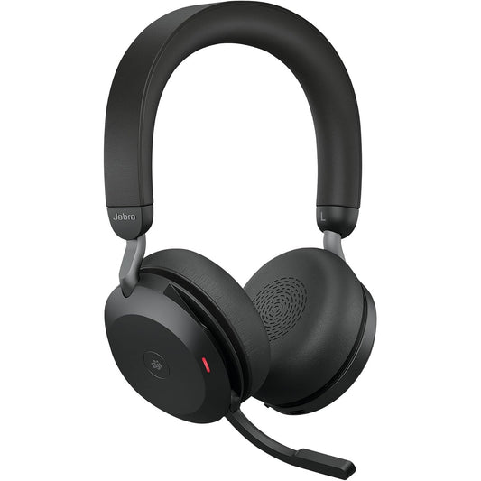 267538 - JABRA Kufje pa tel Evolve2 75 për PC me teknologji 8 mikrofonash, kufje stereo me shkumë të dyfishtë, anulim aktiv të zhurmës të avancuar, adaptor Bluetooth USB-A, kompatibilitet me MS Teams, të zeza