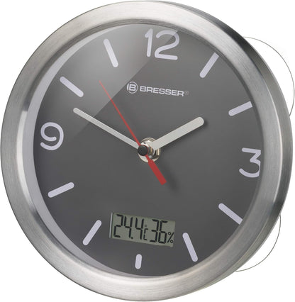 256349 - BRESSER 8020116 Orë Muri Mytime, Orë Banjo Termo-/Higro e Kontrolluar me Radio, 17 cm
