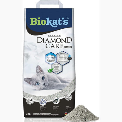 216294 - BIOKAT'S Plehra për mace Diamond Care Classic pa aromë, 1 qese (1 x 10 L)