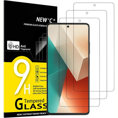 274689 - PAKO ME 3 MBROJTËSE EKRANI PREJ QELQI TË TEMPERUAR TË NEW'C PËR XIAOMI REDMI NOTE 13 5G/4G (NUK ËSHTË E PËRPUTHSHME ME XIAOMI REDMI 13), FORTËSI 9H, MBROJTËS EKRANI HD, ULTRA I TEJDUKSHËM 0.33 MM, ULTRA I QENDRUESHËM