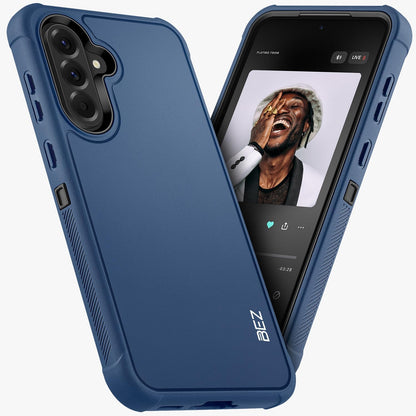 269207 - BEZ Mbështjellëse telefoni për Samsung Galaxy A56 5G, e fortë, ushtarake, rezistente ndaj pluhurit, ngjyrë blu e errët