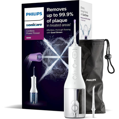 315527 - PHILIPS Spërkatës uji pa tel Sonicare Power Flosser 3000, i bardhë (modeli HX3826/31)