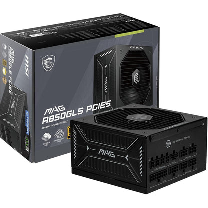 267623 - MSI MAG A850GLS – Furnizim me energji kompakte për lojëra, 850W, plotësisht modular, gati për ATX 3.1 dhe PCIe 5.1