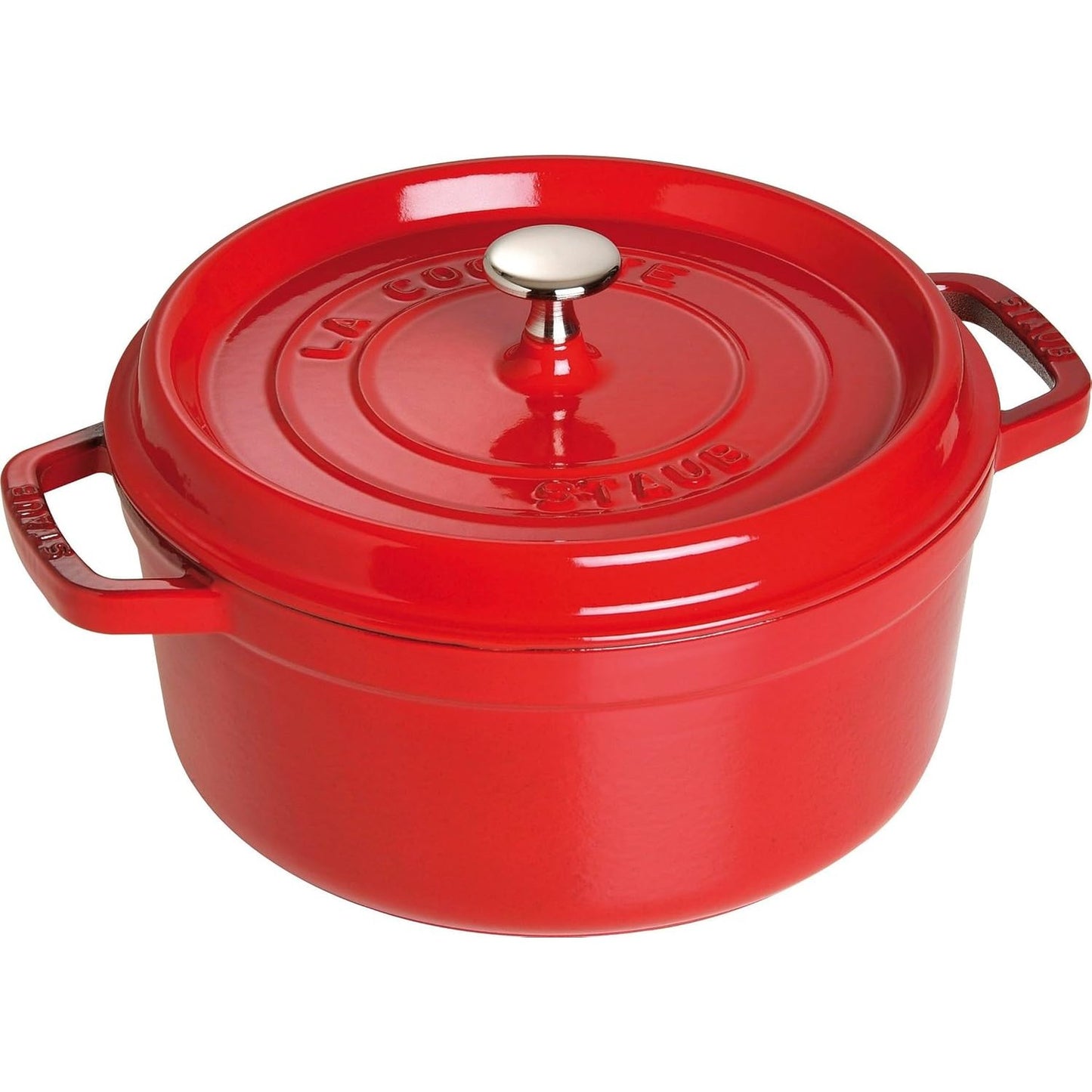 135017 - STAUB Rrumbullakët Cocotte, 4 Qt, ngjyra e kuqe qershi