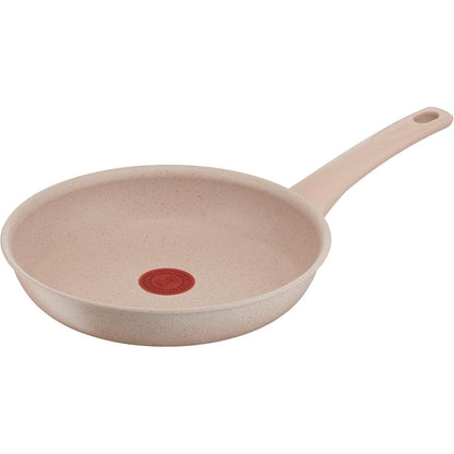 245657 - TEFAL - Tigan G29304 Delight 24 cm | Veshje e sigurt jo ngjitëse | Tregues temperature termo-sinjal | Trup alumini 100% i ricikluar | I pajtueshëm me induksion | Prodhuar në Francë | Gur ranor