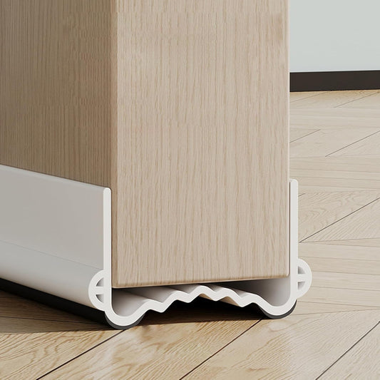 198771 - VEKI Vulosëse Dere 100cm e Prerë, Mbrojtëse waterproof e Izoluese nga Zhurma, Gjerësia 3.5-5.5cm, Materiali i Dyfishtë për Mbrojtje Ndaj Ujit të Ajrit, Ftohtisë dhe Insekteve, e Bardhë