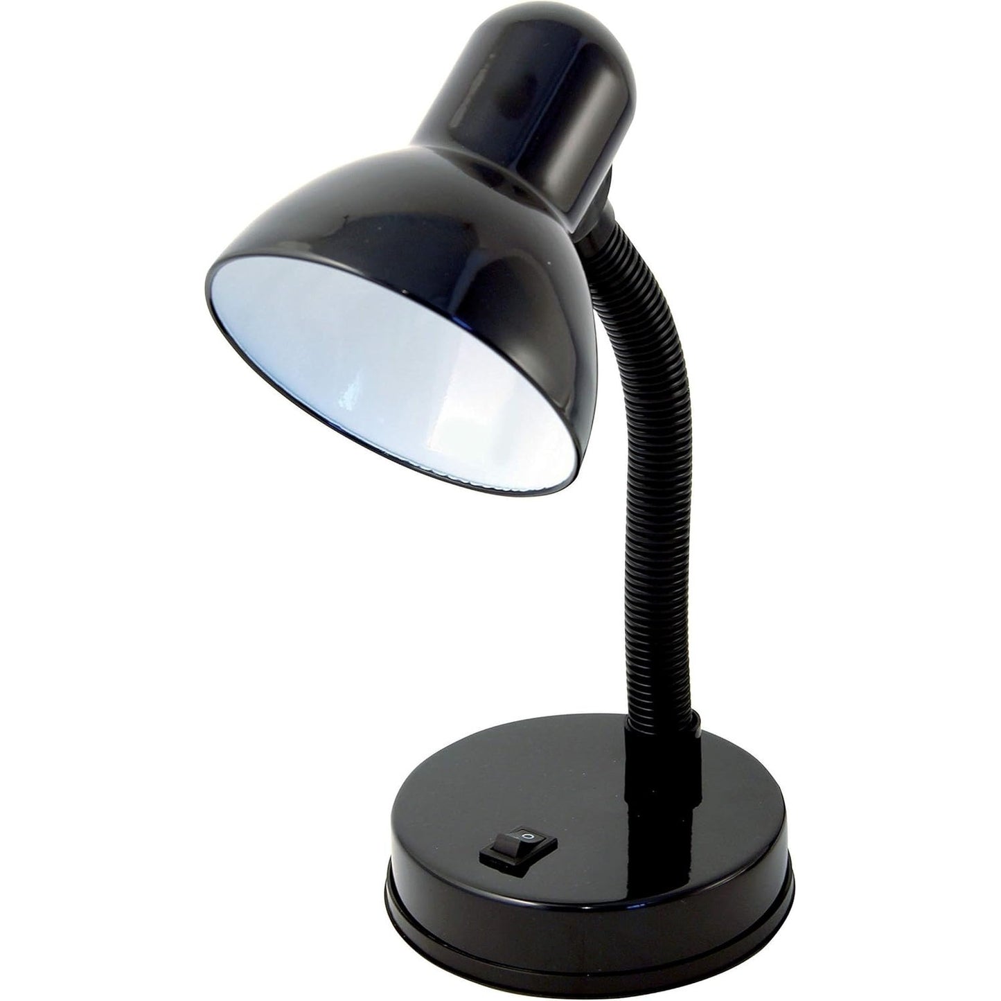 215847 - VELAMP Llambë me kapëse, bazë llambë E27, e pajtueshme me LED, krah fleksibël, 6W, e zezë