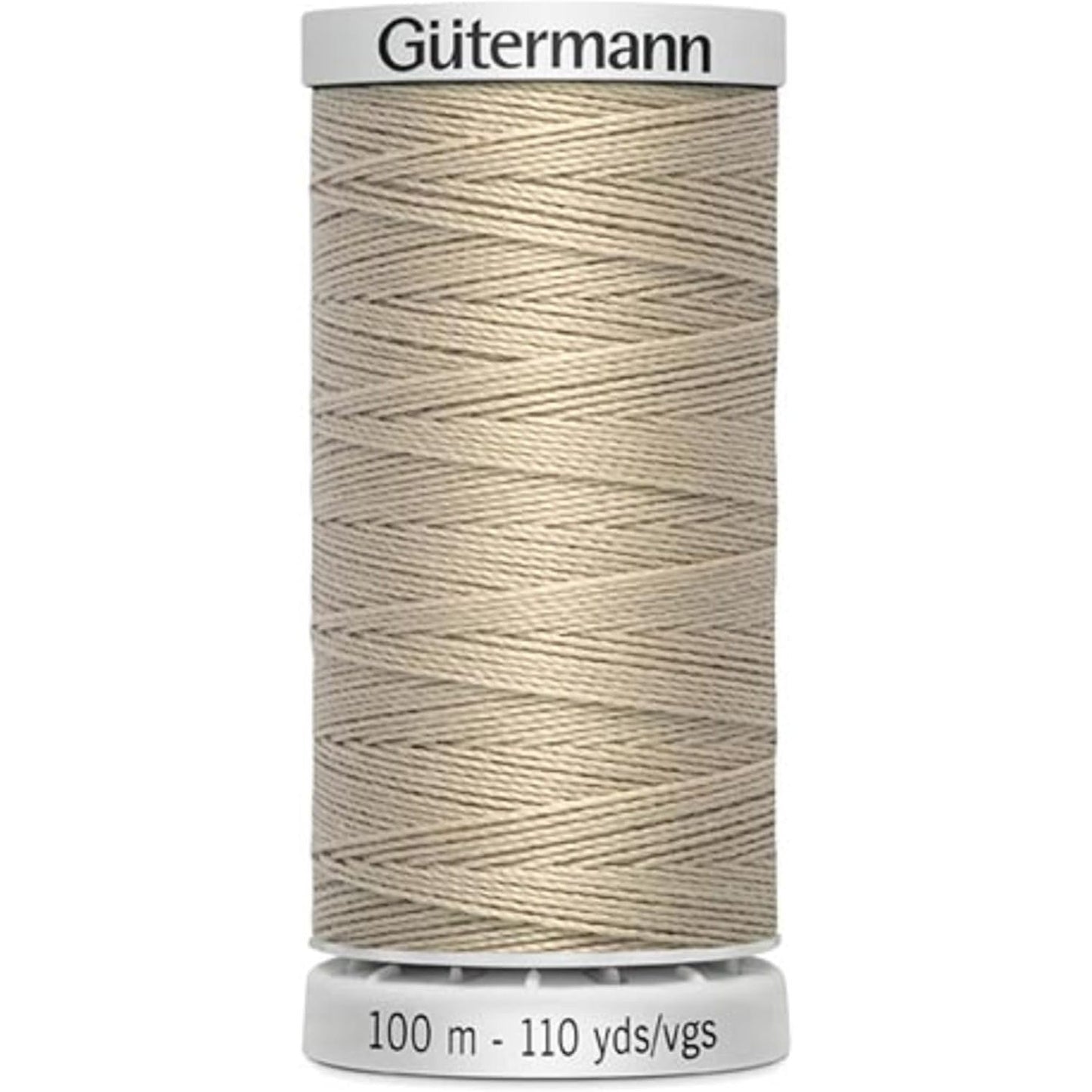 274384 - GÜTERMANN Fije qepjeje M782 Ekstra e Fortë, poliester 100m, për qepjet e stresuara shumë (bezhë 722)