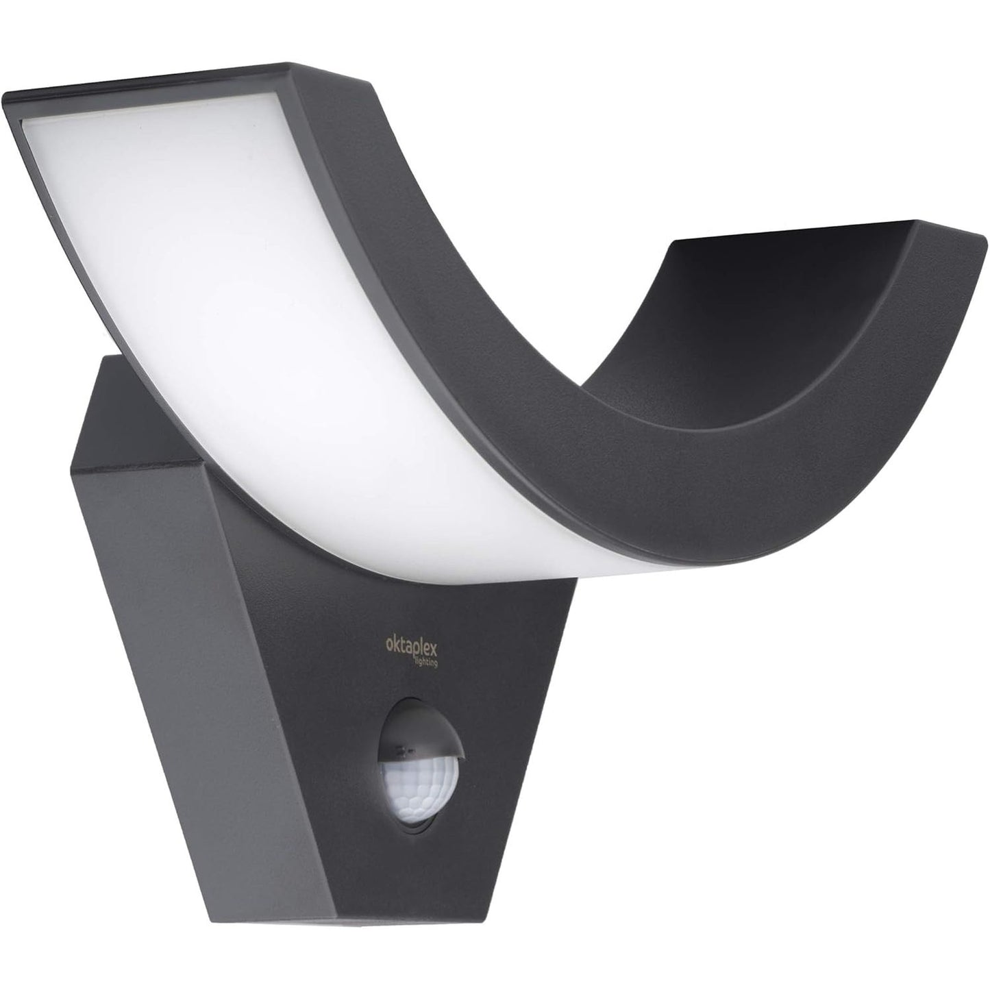 183518 - OKTAPLEX Llambë e Jashtme Lima Motion me Sensor Lëvizjeje, LED e Bardhë e Ngrohtë, IP54, 750lm, 10W, Dritë Muri, Antracit, Ndriçim i Jashtëm, 3000K